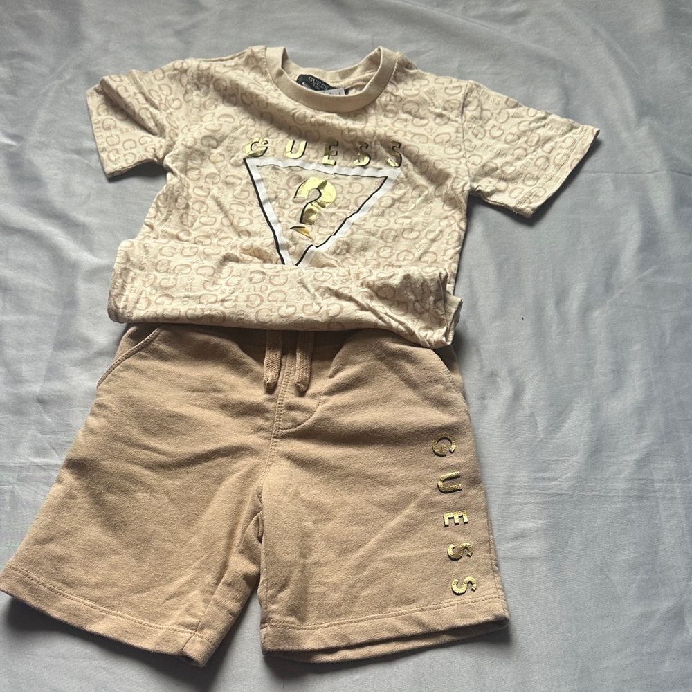 Guess Kids Beige Patterned Set - Picture 3 of 7